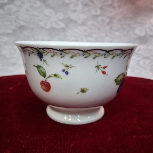 Vintage Greenwich Polo Club Teacup And Saucer Set 1999 Fruits Pattern Rare Japan - Picture 11 of 17